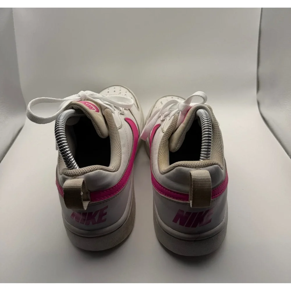 Nike Court Borough Low 2 Youth 6.5Y White Pink DV5456-113 Good Condition Retro